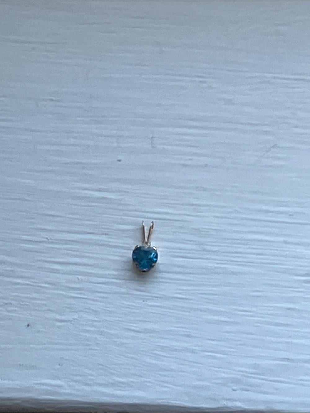 Blue Gold Plated Pendant Charm